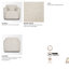 Chaise rembourrée en tissu texturé Saga-1599251420