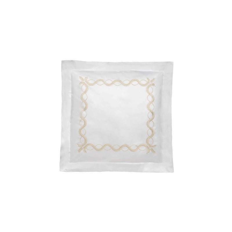Diana Embroidery By DEA Cotton Pillow Sham, Euro