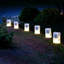 Sacs en plastique Luminaria, flocon de neige