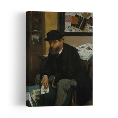 The Collector Of Prints, 1866 Impressionist Abstract Contemporary Portrait Wall Art Print