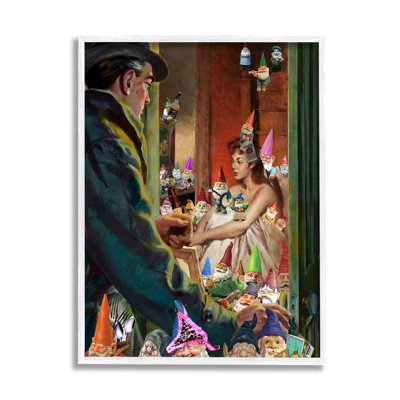 " Traditional Painting People Humorous Vivid Garden Gnomes " by Barry Kite