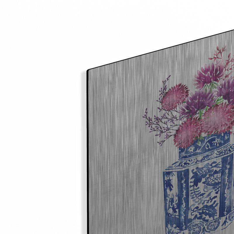 Latitude Wall® «Chinoiserie Style 3» par Mercedes Lopez, art mural en métal Charro, H 12 po x l 12 po