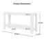 Console en bois naturel Mirod