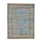 Hand Woven Cotton and Wool Oriental Area Rug