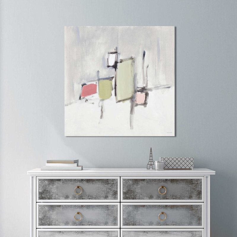 «Midday Modern II» par Lanie Loreth - reproduction d'art sur toile tendue, H 27,5 po x l 27,5 po x P 0,75 po, Cadre argenté
