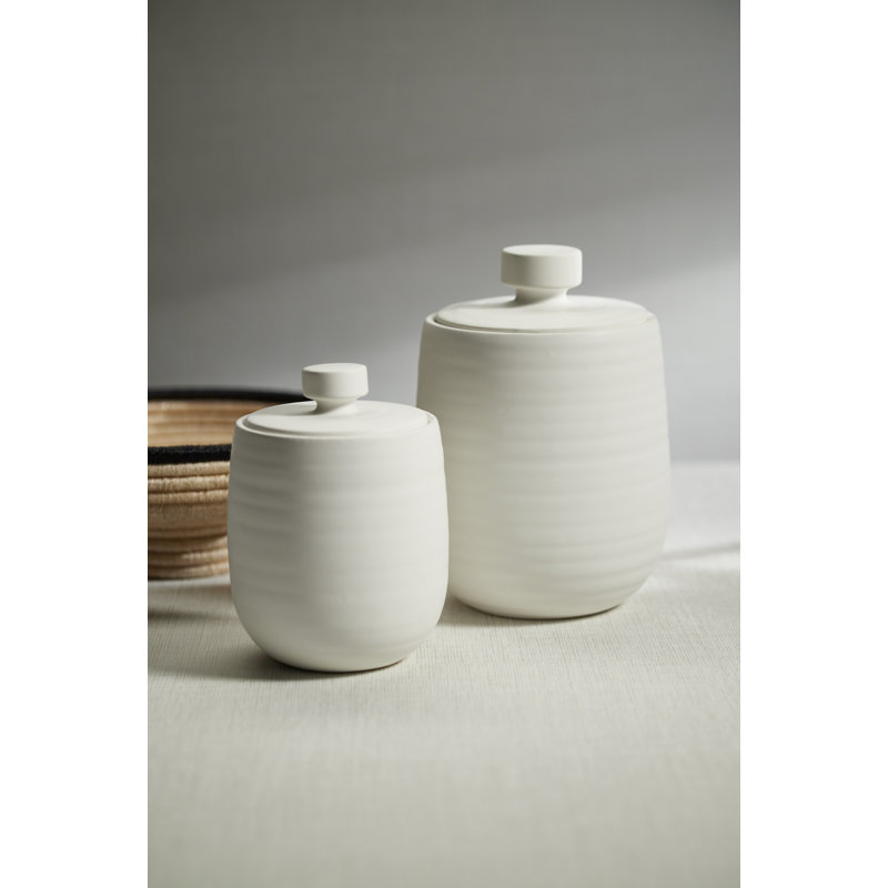 Ceramic Decorative Urns & Jars, 11.5" H x 7.75" W x 7.75" D