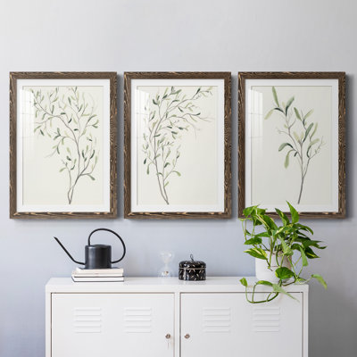 " Spindle Sprig I " 3 - Pieces Painting Print