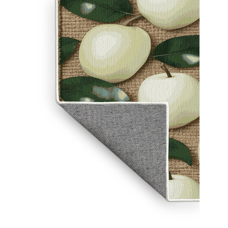  Tapis lavable blanc Sapote, Rond 8 pi