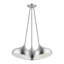 Luminaire suspendu grappe blanc brillant 3 lumières-2035413728