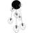 Elmendorf 9 - Light Dark Bronze Cluster Pendant
