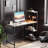 Monike 44'' W Computer Desk With Led Lights & Reversible Storage Shelves,Home Office Desk With Hooks, CPU Stand,Cup Holder and Cloud Magnets.-1864491014