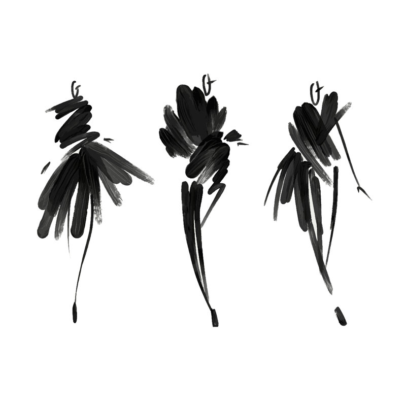 Fashion Models by ElenaKo - Wrapped Canvas Print, 30cm H x 46cm W