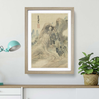 Autumn Landscape by Yosa Buson - Framed Print