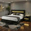 Ensemble de chambre à coucher 2 pièces avec DEL Brigette-1181223208-1181223204