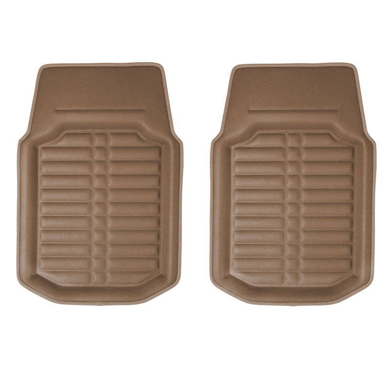 Ensemble de tapis de sol en simili cuir antidérapant Deep Tray, Beige