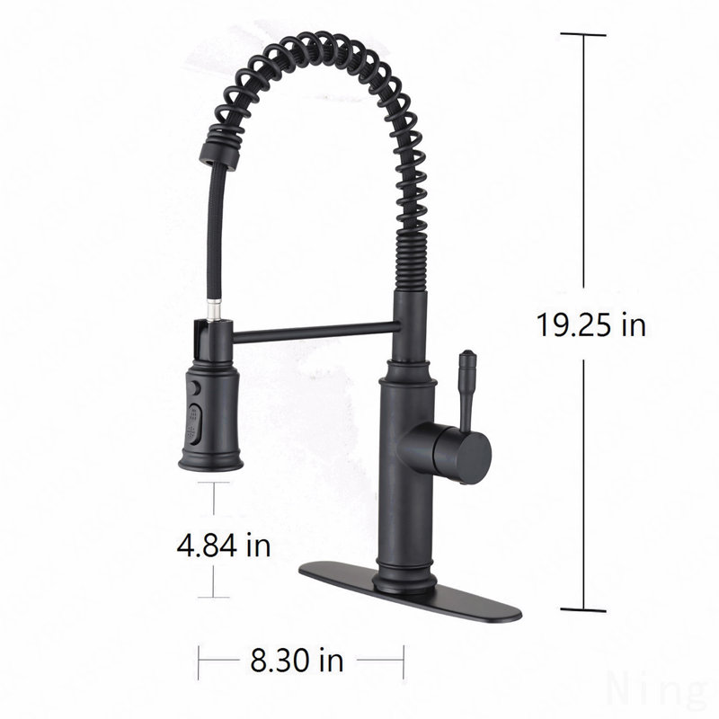 Robinet de cuisine tactile avec douchette rétractable