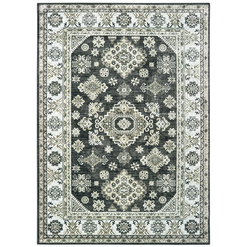 Hudson Oaks Viscose Oriental Indoor Rug, Rectangle 1'11" x 3'3"