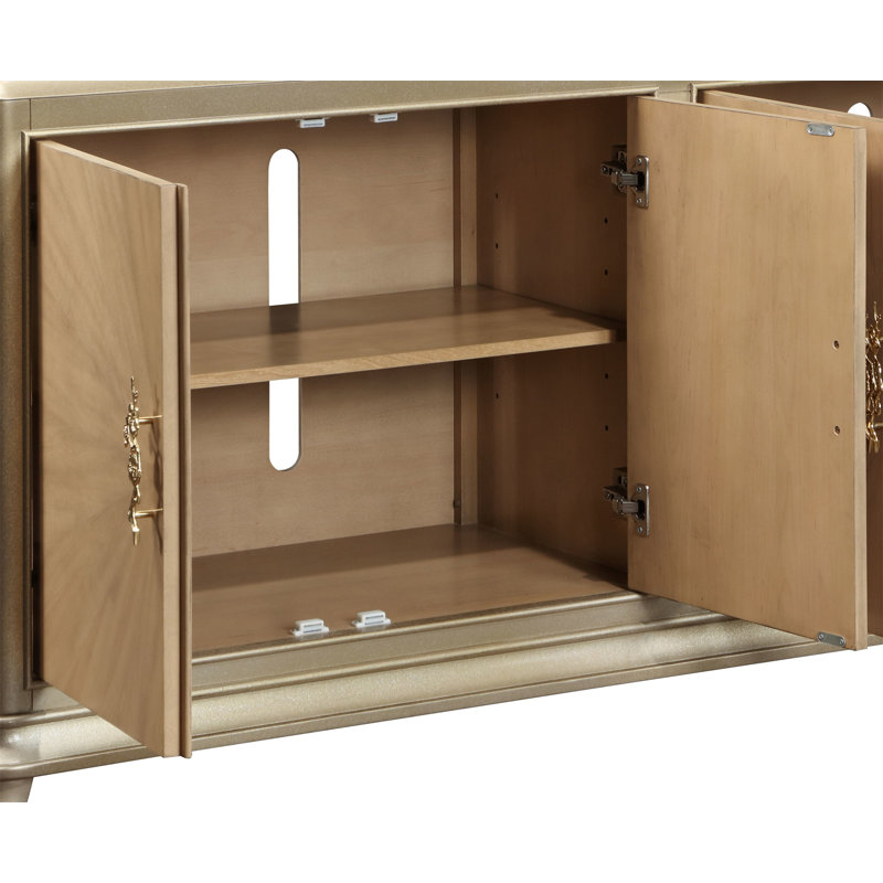 Armoire console en chêne naturel Dodie