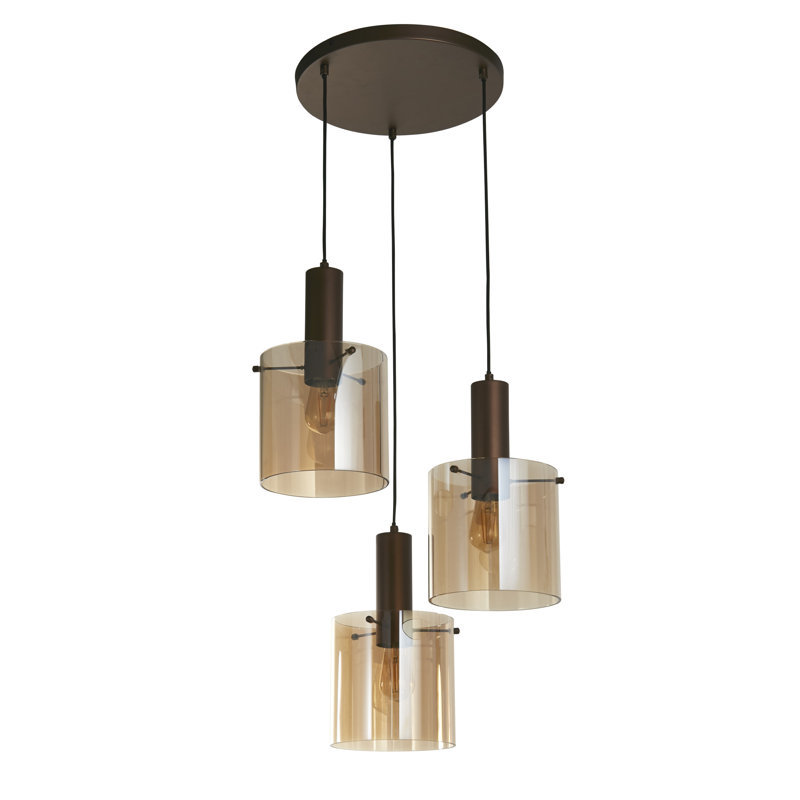 Montravious 3 - Light Unique/Statement Chandelier, Plated Satin
