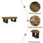 Table basse de 42 pouces en bois