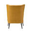 Fauteuil à oreilles en similicuir avec garniture cloutée 30 po Ebbert-647834385