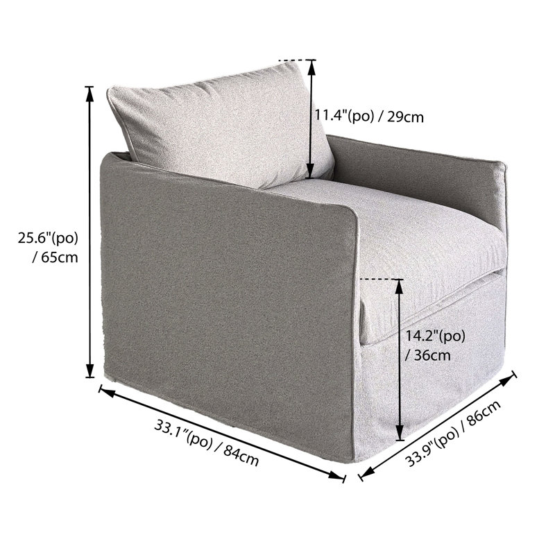  Fauteuil club Flexiform, Tissu gris