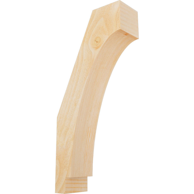 Attelle impériale du genou, Sapin de Douglas, Brute, H 22 po x l 4 po x P 10 po