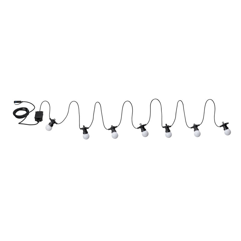 Plug&Shine 6.81cm LED 7 - Bulb Globe String Light