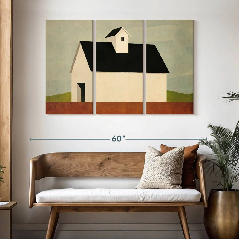 Lilie Fall Barn, 32" H x 50" W