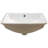 Beautiful Look Ceramic Rectangular Sink - 21X14, Undermount With Overflow Classy 21"X14", Included