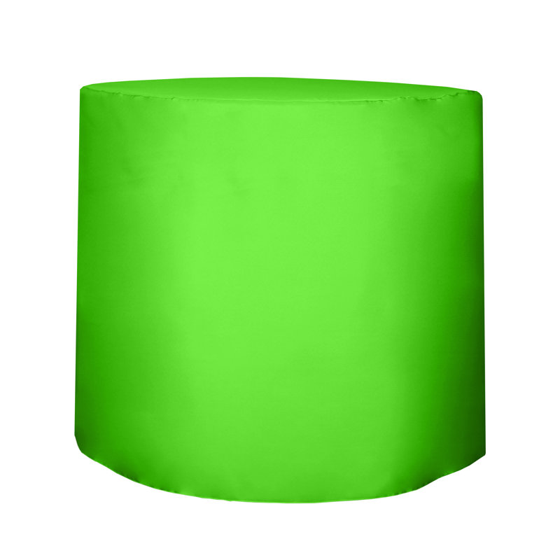 Javin Solid Color Round Tablecloth, Neon Green, 1
