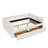 Daybed With Trundle Upholstered Tufted Sofa Bed, With Two Drawers, Queen Size, Boucle Fabric, Beige