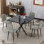 Table de salle à manger carrée, table de salle à manger carrée moderne pour 4 à 6 personnes, table basse pour la salle à manger de cuisine, bureau, espace-2141236195