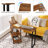 Patented 360° Free Rotating Sofa Side Table with Storage Shelves and Casters