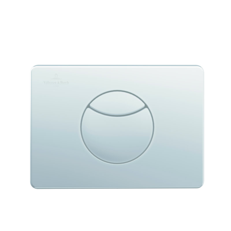 ViConnect WC Flush Plate E100, Brushed Chrome