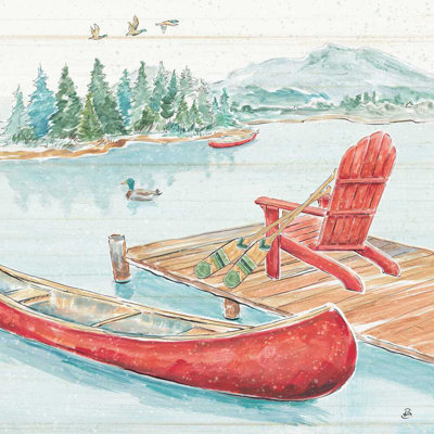 " Lake Moments IV " by Daphne Brissonnet Painting Print