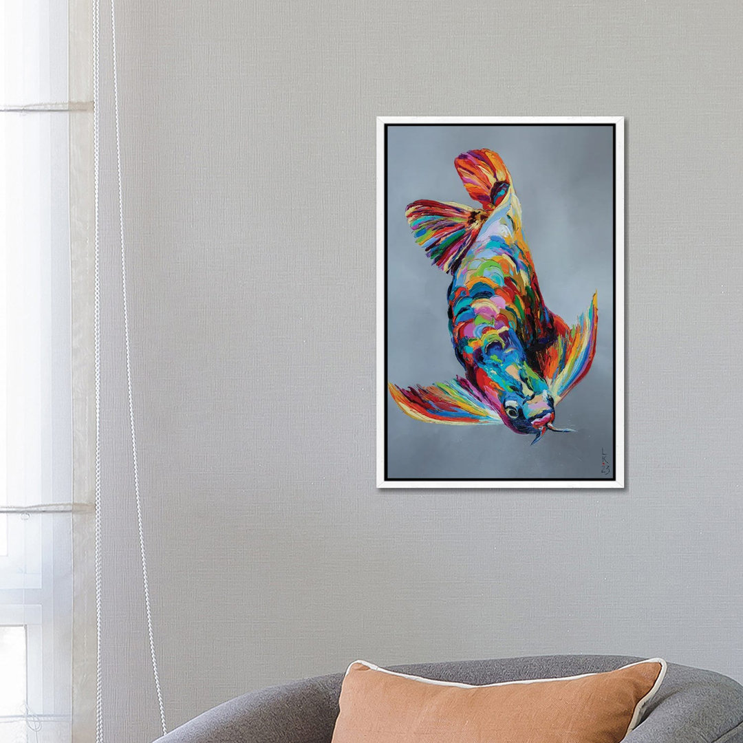 Arowana von KuptsovaArt - Galerie-verpackte Leinwand Giclée auf Leinwand