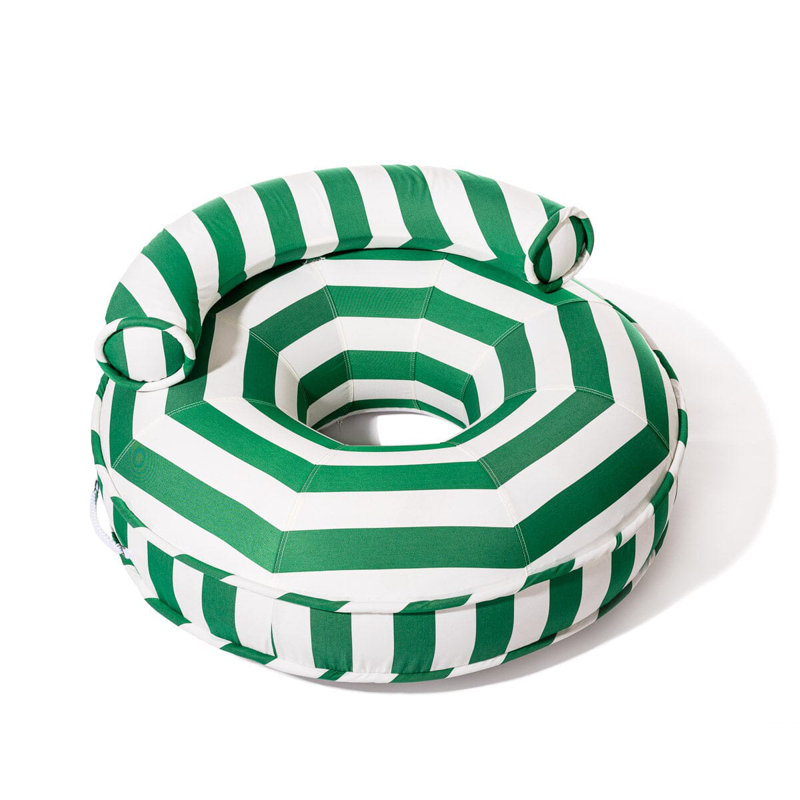 Canvas Pool Ring, Green/White