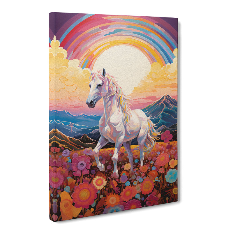 Pony Colour Field - Wrapped Canvas, 50cm H x 35cm W x 3cm D