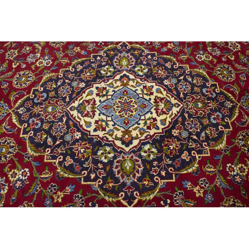 Tapis oriental rouge unique 10X13 One-of-a-Kind