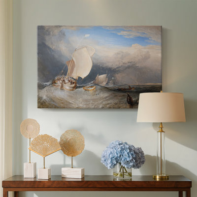 J.M.W. Turner "Dutch Boats in a Gale (The Bridgewater Sea Piece)" - Museum Quality Gallery Wrapped Canvas Wall Art