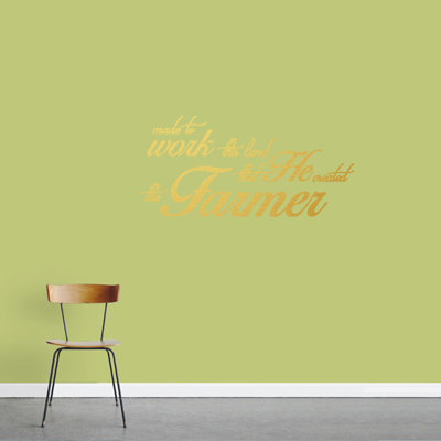 Décalcomanie murale « the agriculteur quote »