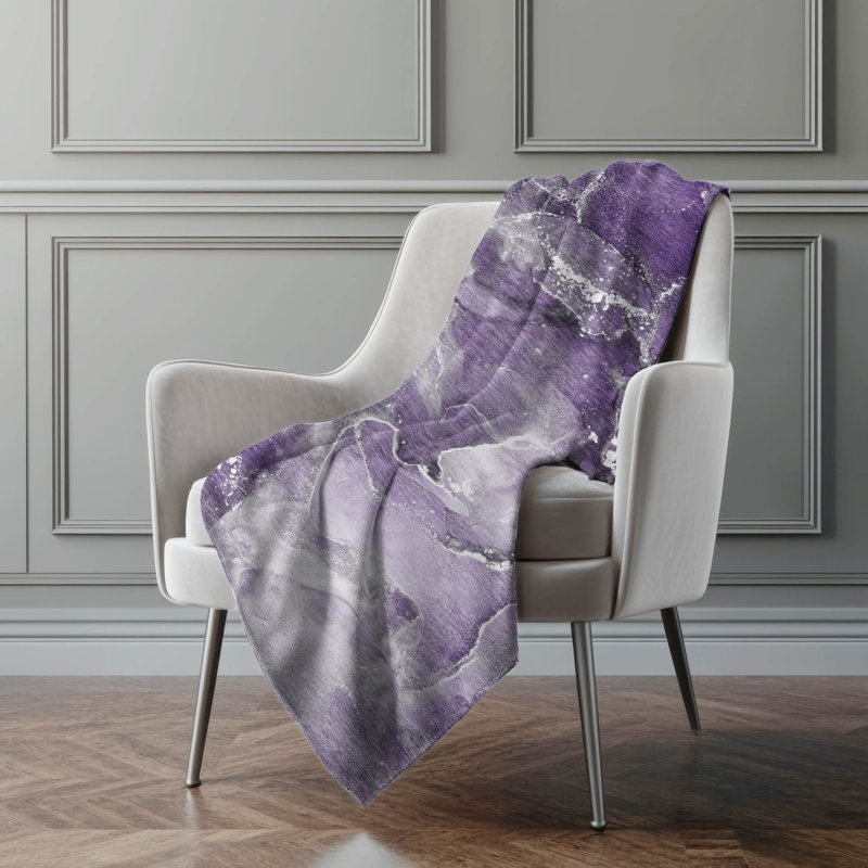 Jeté en sherpa Addison, Mauve