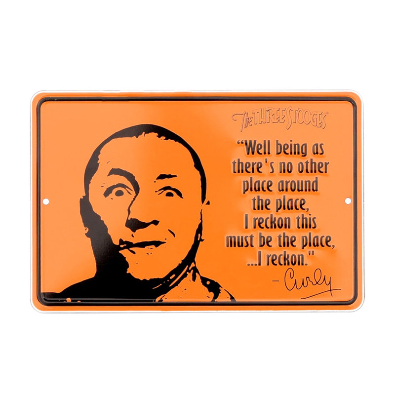 Trinx Three Stooges Metal Sign