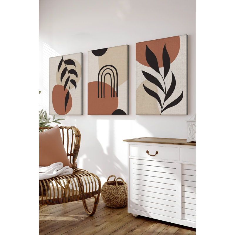 Peinture décorative sur toile (3 pièces)