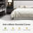 Upholstered Panel Bed with Oversized Headboard and Side Ledges-1365507508