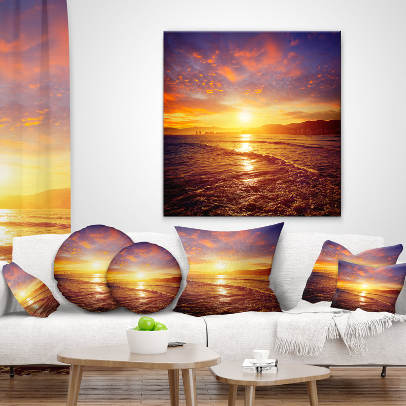 Coussin lombaire cullera playa los olivos, Carrée 18 po x 18 po