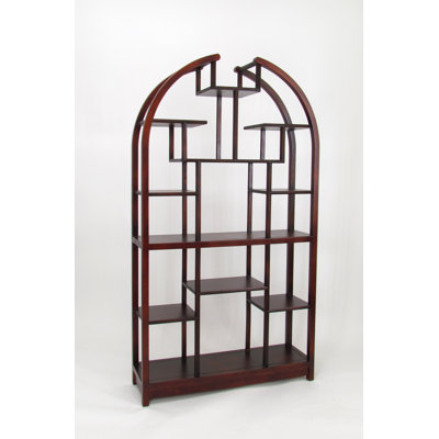 Dwain 72" H x 40" W Geometric Bookcase
