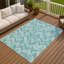 Tapis géométrique intérieur / extérieur lavable à la machine Matteson ACN2297-1687757947