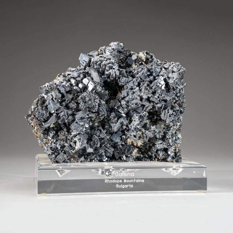 Galena from Krushev Dol Mine, Madan District, Rhodope Mountains, Bulgaria